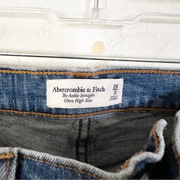 Abercrombie & Fitch The Ankle Straight Ultra High Rise Jeans 26 - Picture 7 of 7
